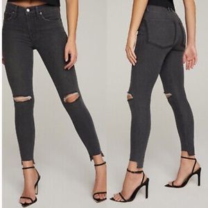 Good American Jeans, Black, Size 6